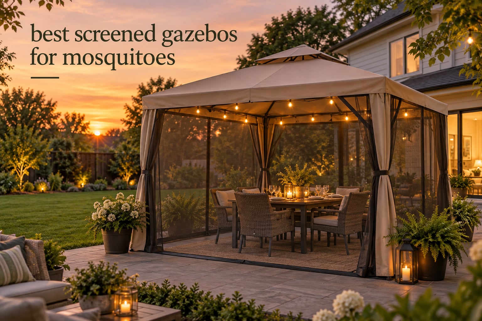 best screened gazebos for mosquitoes