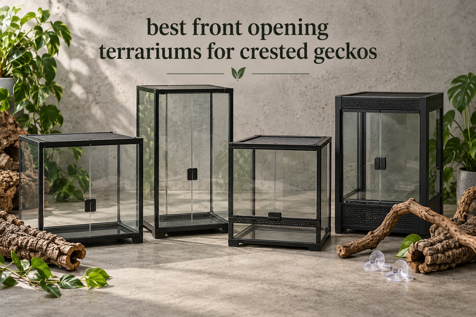 best front opening terrariums for crested geckos