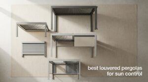 best louvered pergolas for sun control
