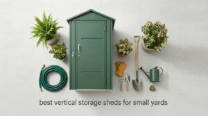 best vertical storage sheds for small yards
