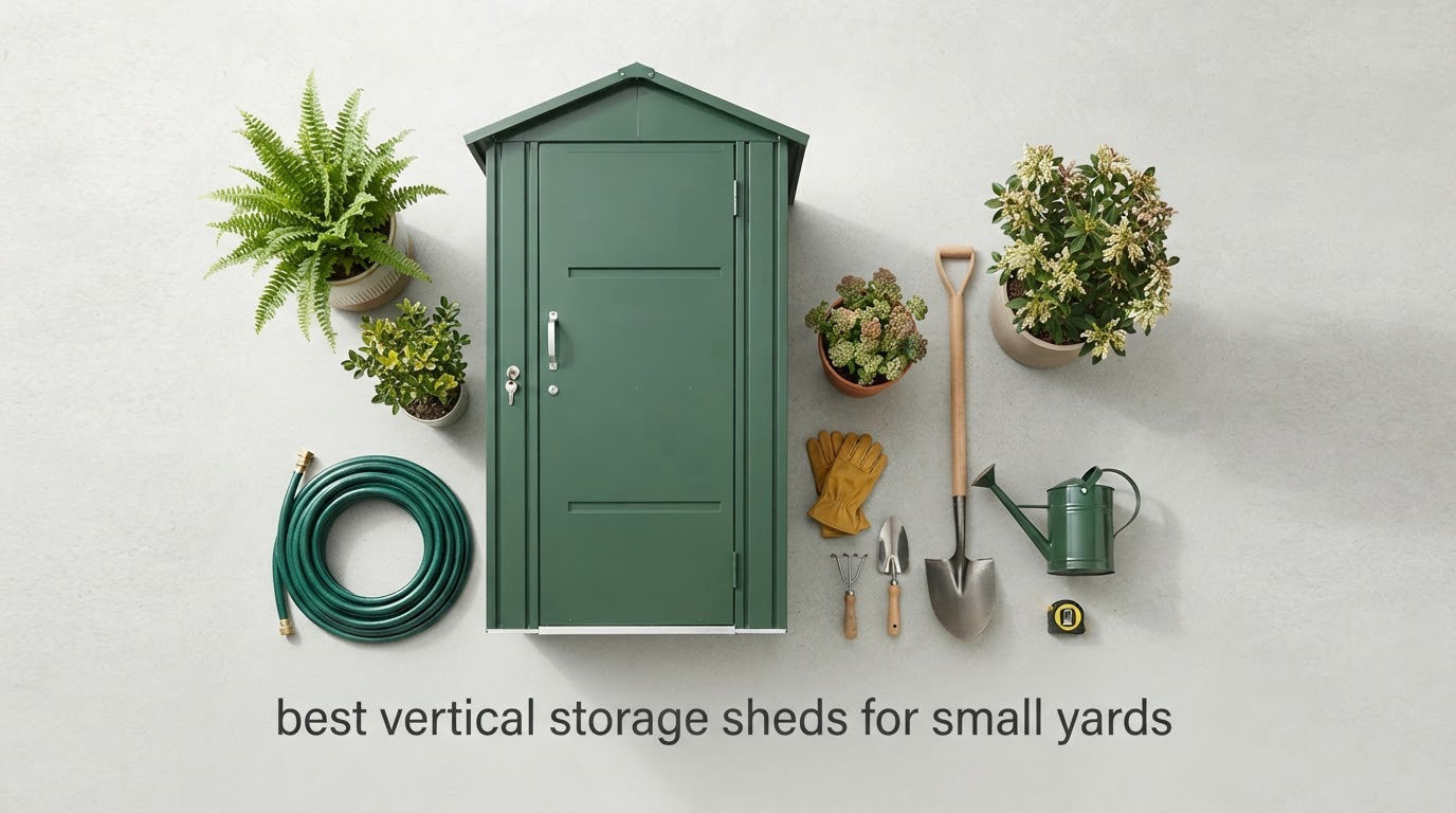 best vertical storage sheds for small yards