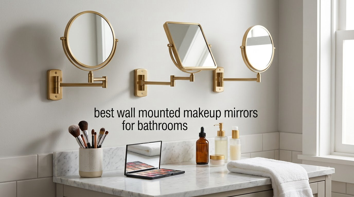 best wall mounted makeup mirrors for bathrooms