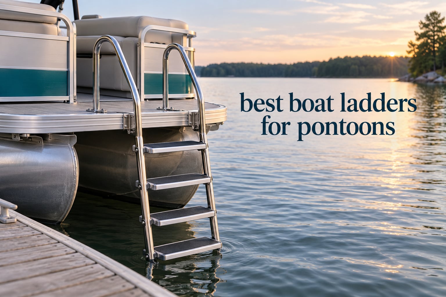 best boat ladders for pontoons