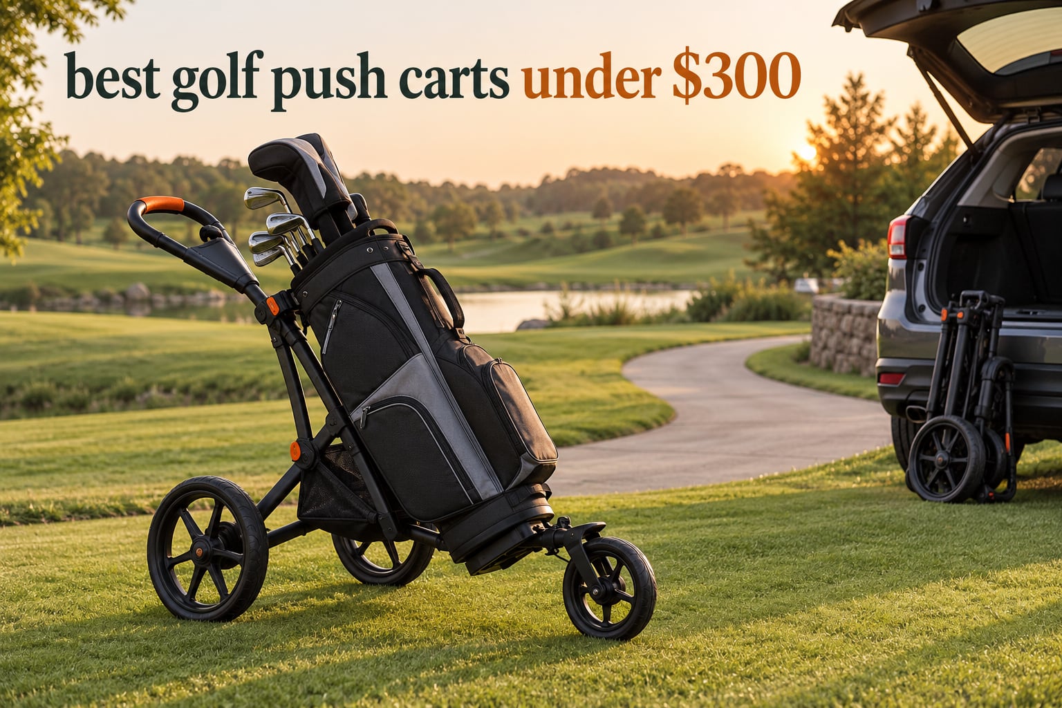 best golf push carts under $300