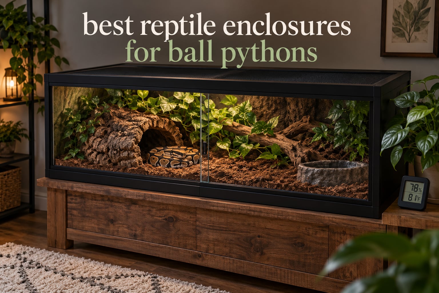 best reptile enclosures for ball pythons