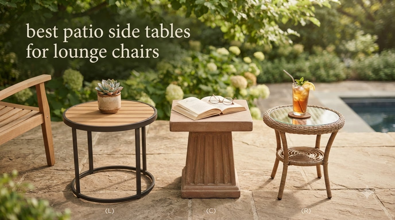 best patio side tables for lounge chairs
